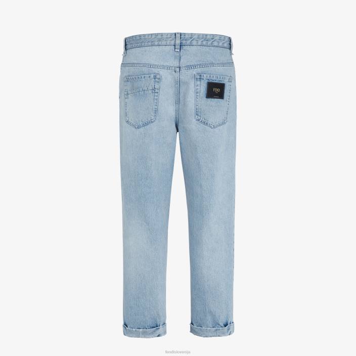 moški denim kavbojke modra Fendi oblačila Z68L1949