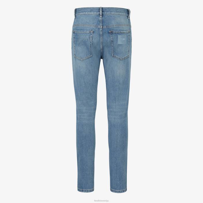 moški denim kavbojke modra Fendi oblačila Z68L2079
