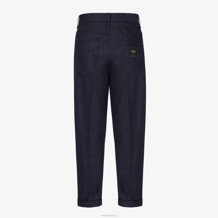 moški denim kavbojke modra Fendi oblačila Z68L2155