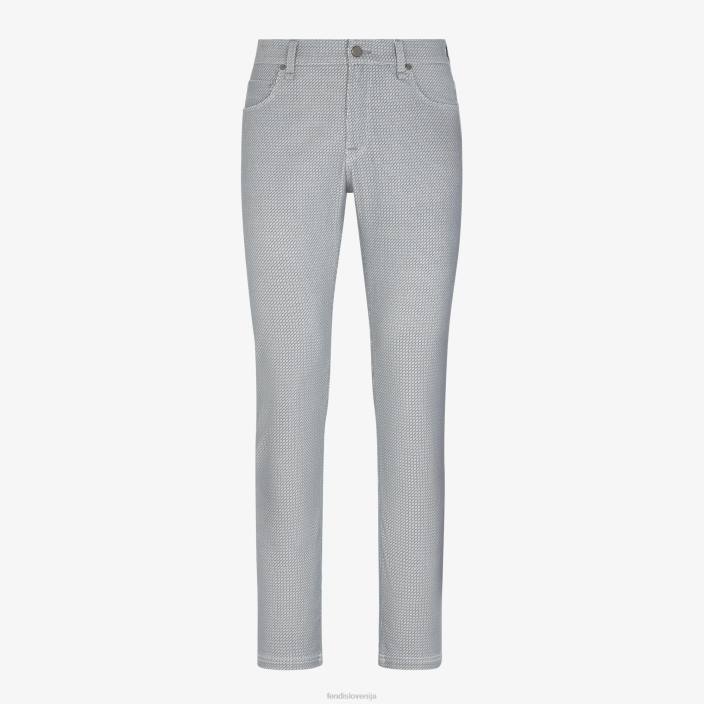 moški denim kavbojke siva Fendi oblačila Z68L2126