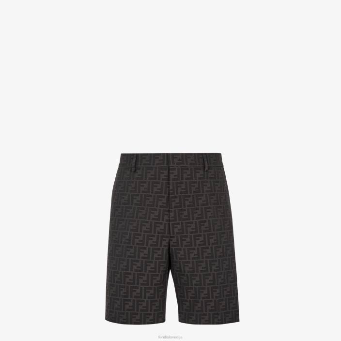 moški hlače iz blaga Črna Fendi oblačila Z68L2200