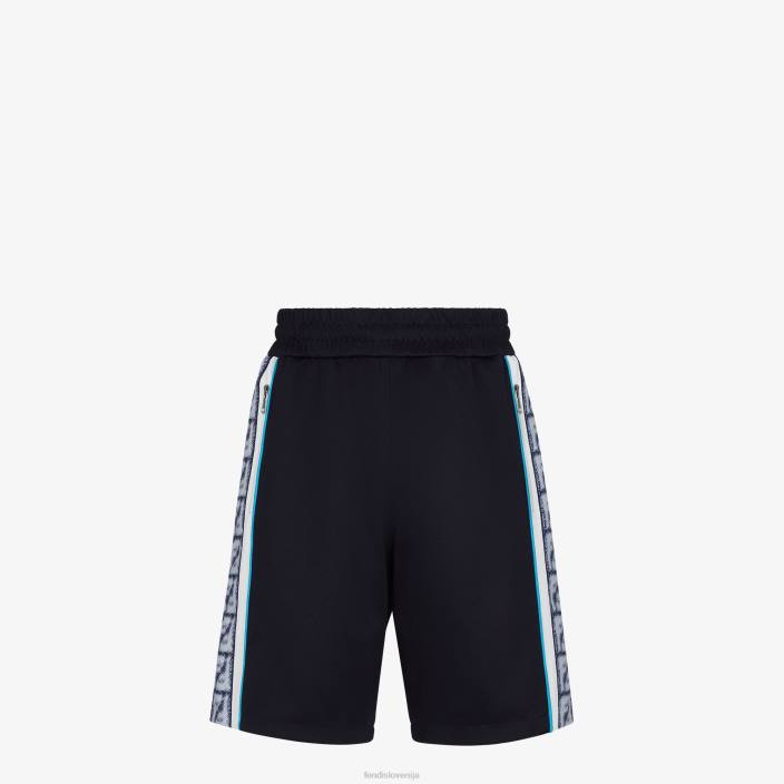 moški jersey hlače modra Fendi oblačila Z68L2017