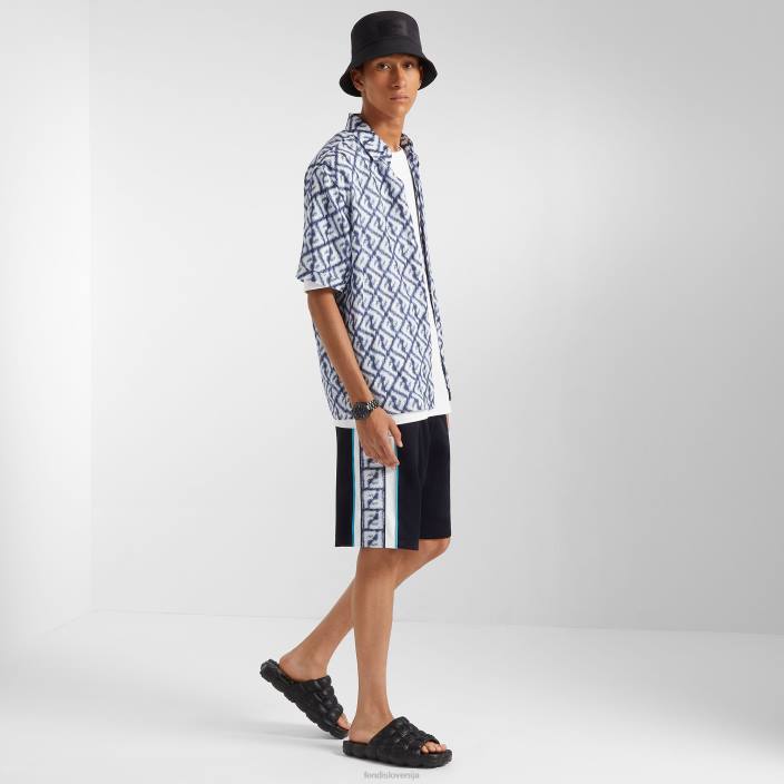 moški jersey hlače modra Fendi oblačila Z68L2017