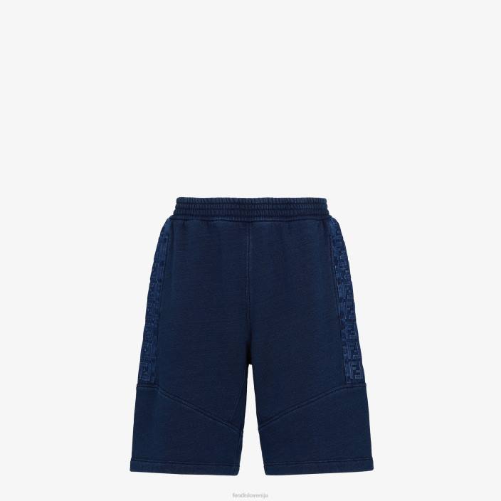 moški jersey hlače modra Fendi oblačila Z68L2073