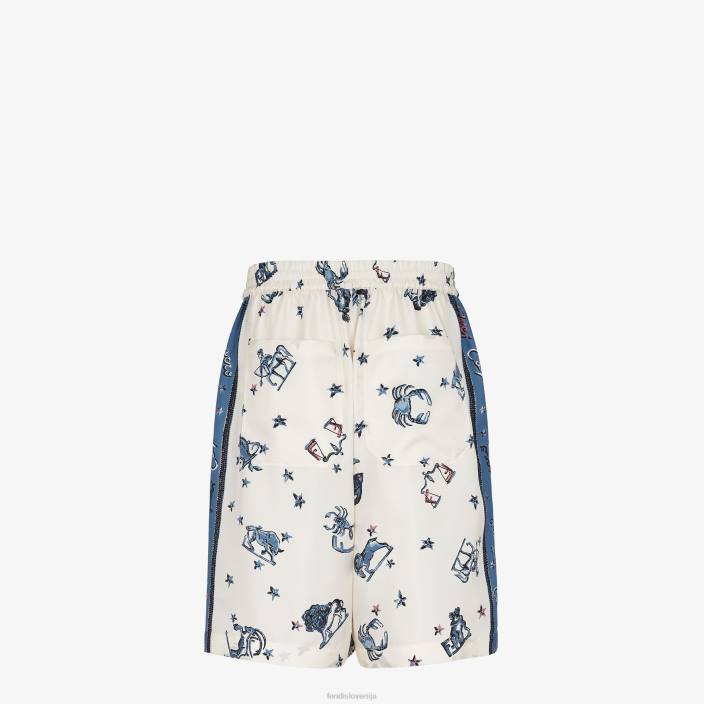 moški svilene hlače večbarvna Fendi oblačila Z68L1954