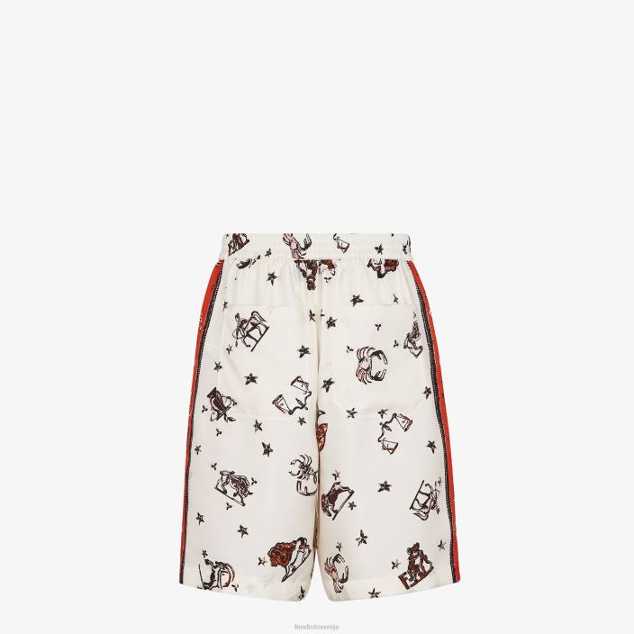 moški svilene hlače večbarvna Fendi oblačila Z68L1980