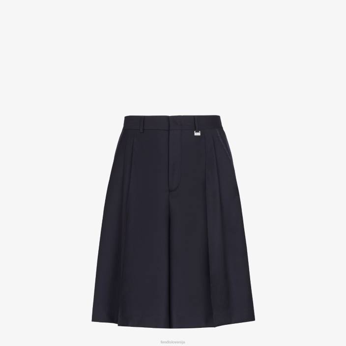 moški volnene hlače modra Fendi oblačila Z68L2044