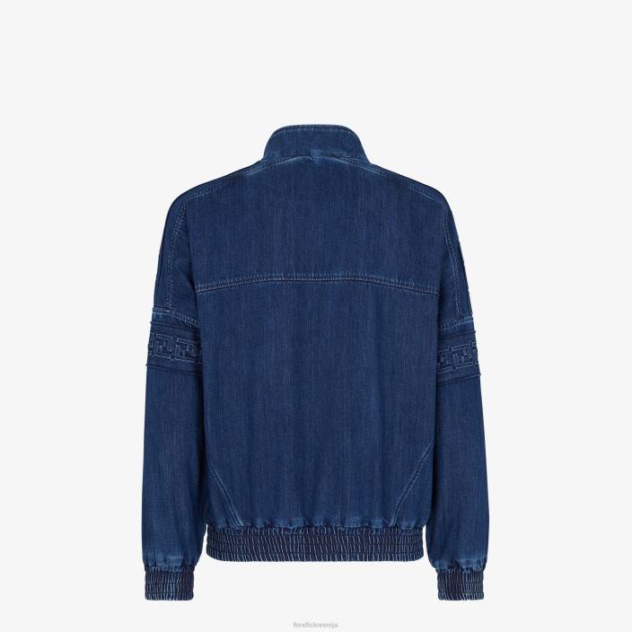 moški Denim jakna modra Fendi oblačila Z68L2030