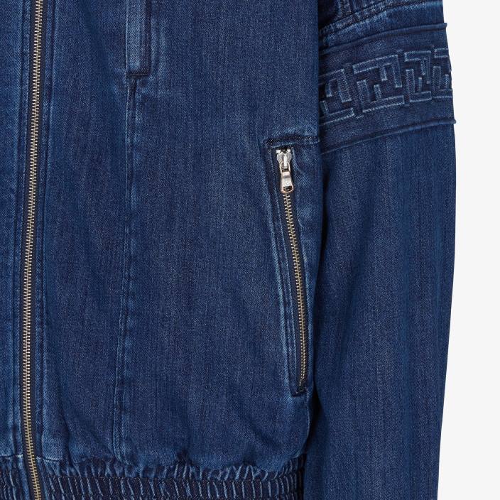 moški Denim jakna modra Fendi oblačila Z68L2030