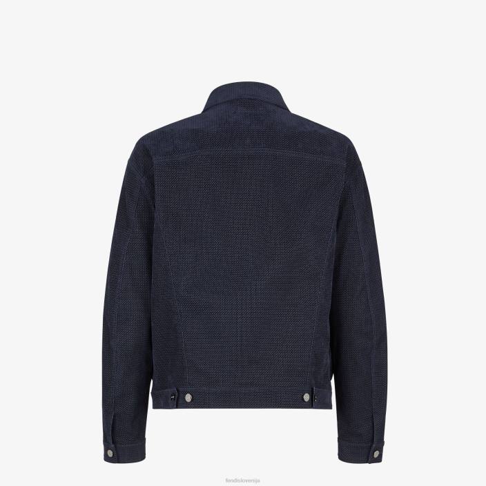 moški Denim jakna modra Fendi oblačila Z68L2165