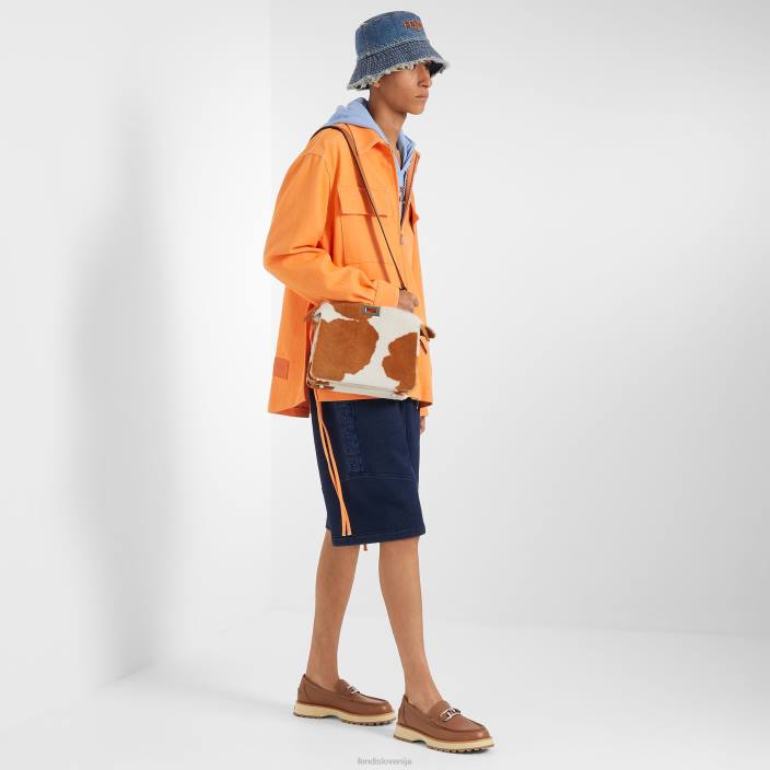 moški Denim jakna oranžna Fendi oblačila Z68L2028