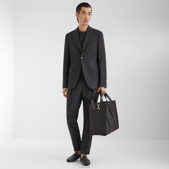 moški blazer iz blaga Črna Fendi oblačila Z68L1994