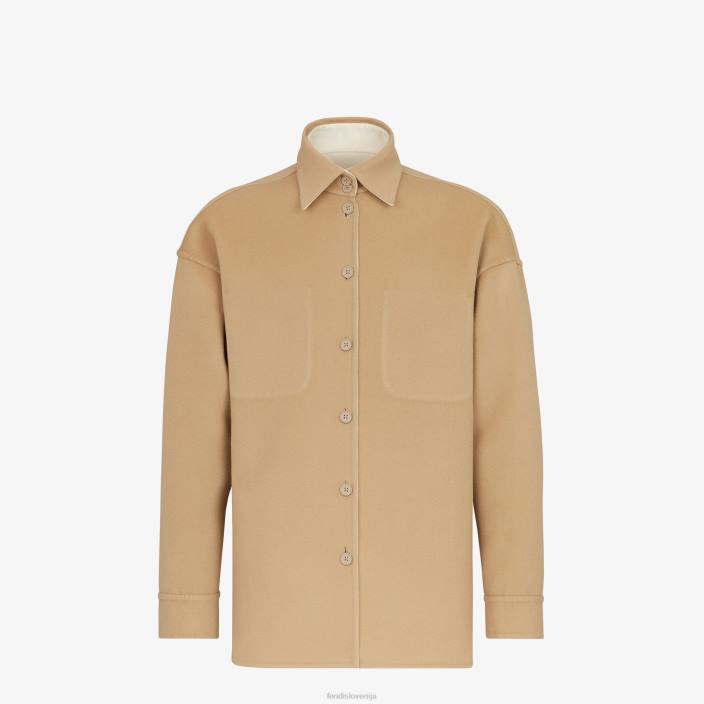 moški bluzo iz kašmirja bela Fendi oblačila Z68L2116