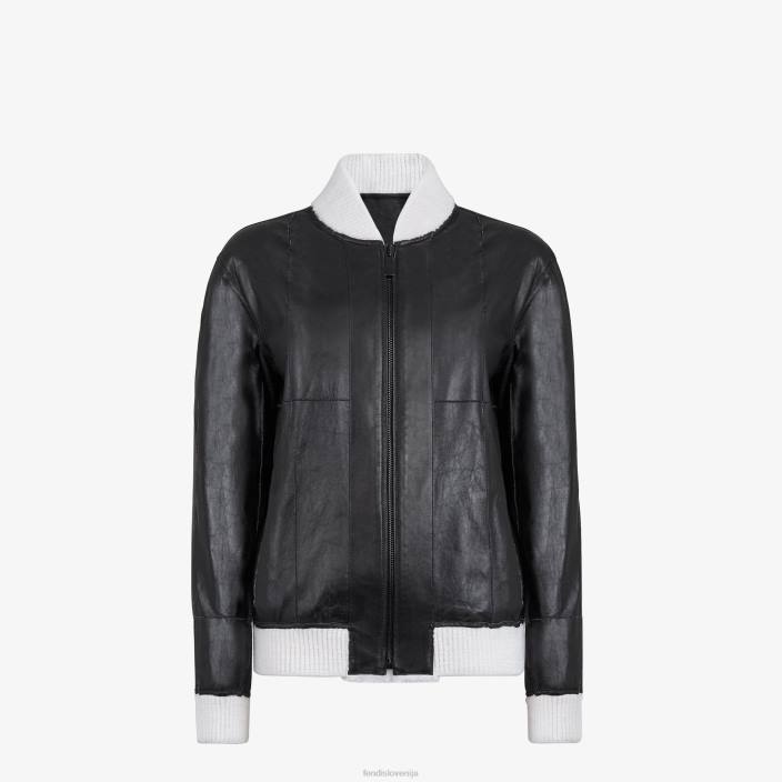 moški mink bombnik bela Fendi oblačila Z68L2177