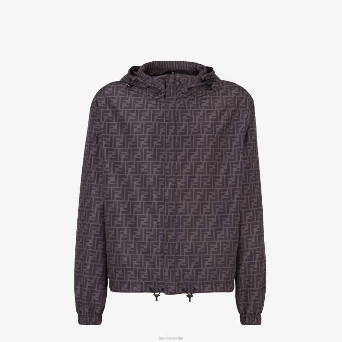 moški najlonska jakna Črna Fendi oblačila Z68L2130