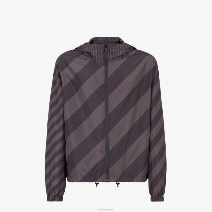 moški najlonska jakna Črna Fendi oblačila Z68L2130