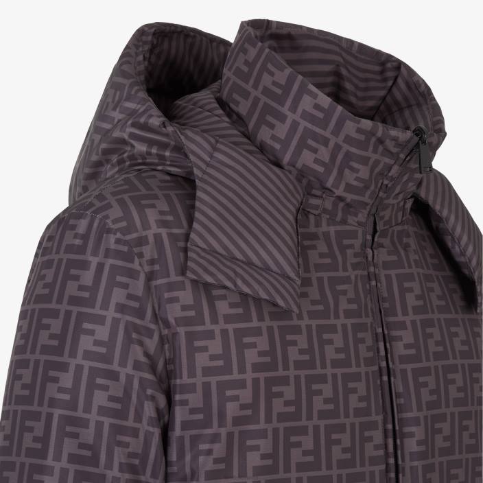 moški najlonska puhovka Črna Fendi oblačila Z68L2122