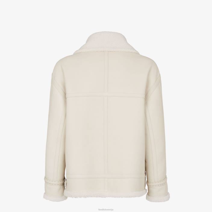 moški strižla jakna bela Fendi oblačila Z68L2159