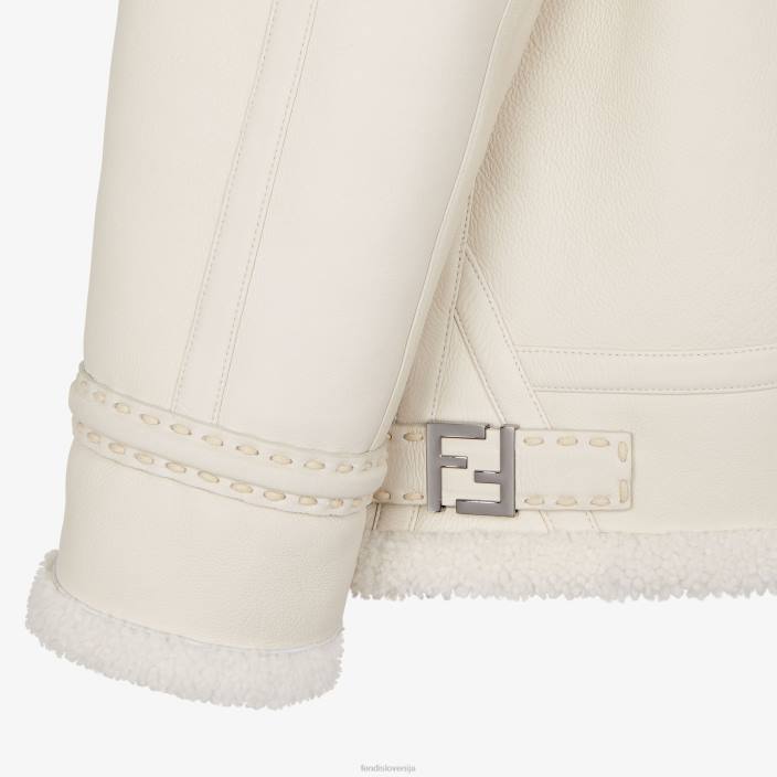 moški strižla jakna bela Fendi oblačila Z68L2159