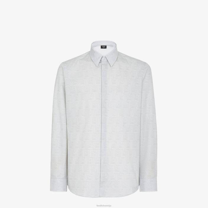 moški bombažna majica bež Fendi oblačila Z68L1979