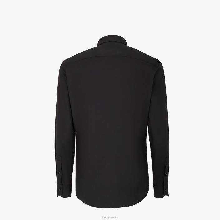 moški bombažna majica Črna Fendi oblačila Z68L2083