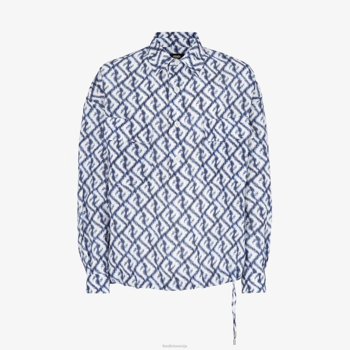 moški lanena srajca večbarvna Fendi oblačila Z68L2007