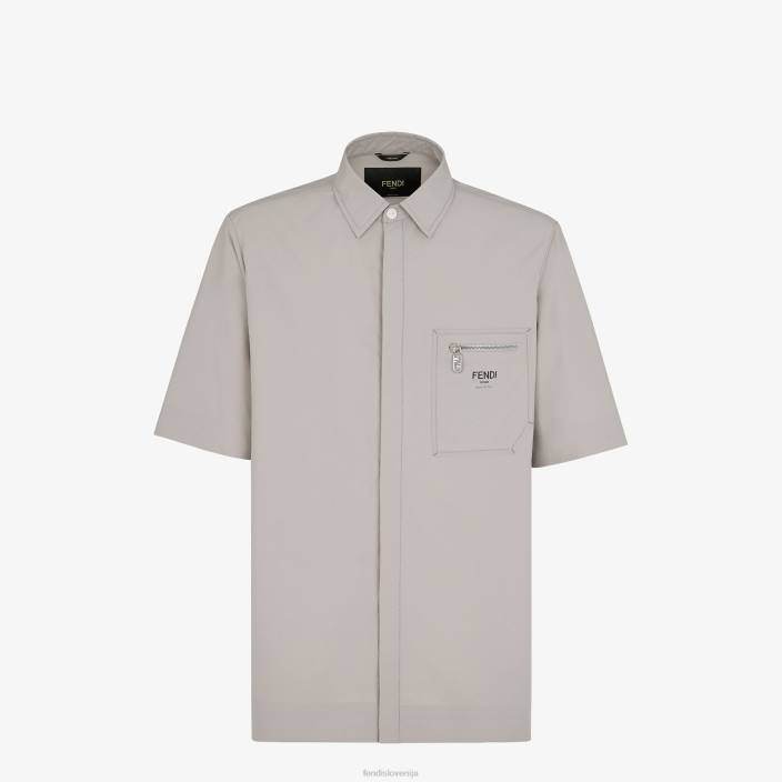 moški najlonska majica siva Fendi oblačila Z68L1926