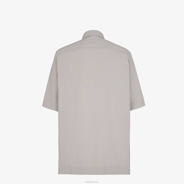 moški najlonska majica siva Fendi oblačila Z68L1926