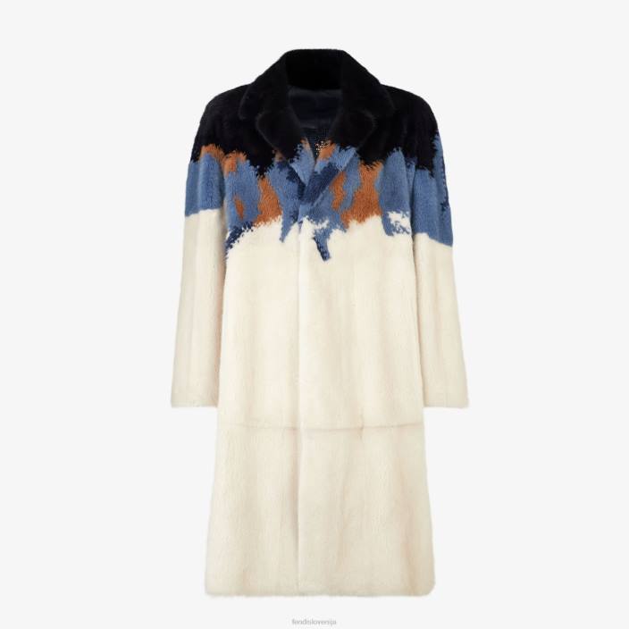 moški mink plašč bela Fendi oblačila Z68L2086