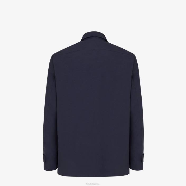 moški najlonska majica modra Fendi oblačila Z68L2058