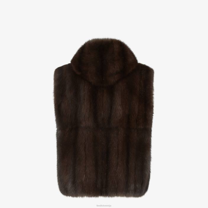 moški sable gilet rjav Fendi oblačila Z68L2124