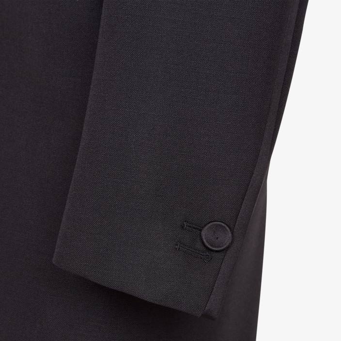 moški volnena obleka Črna Fendi oblačila Z68L2198