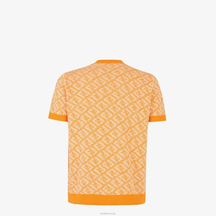 moški bombažni pulover oranžna Fendi oblačila Z68L2032