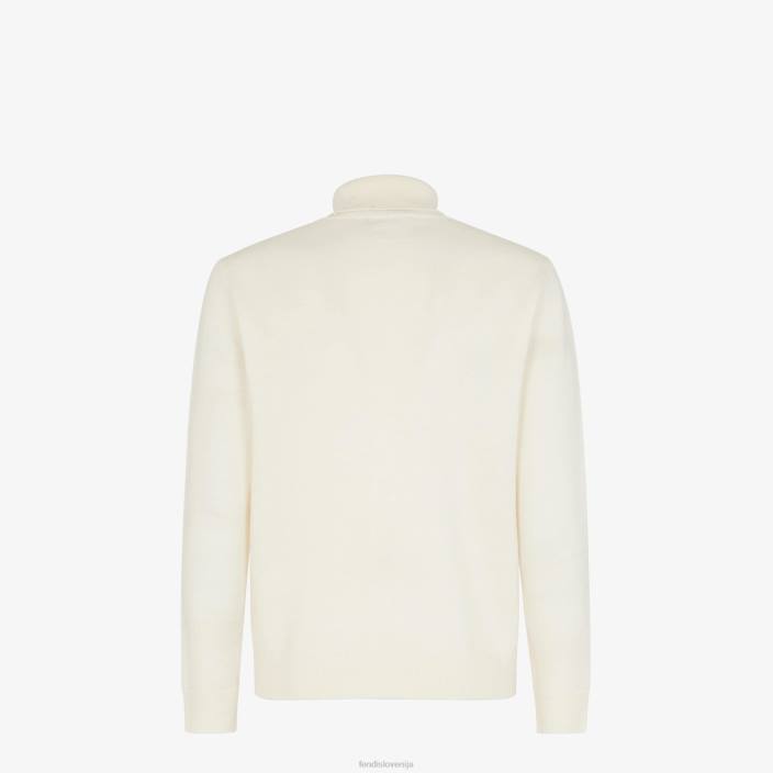 moški volnena želva bela Fendi oblačila Z68L2093