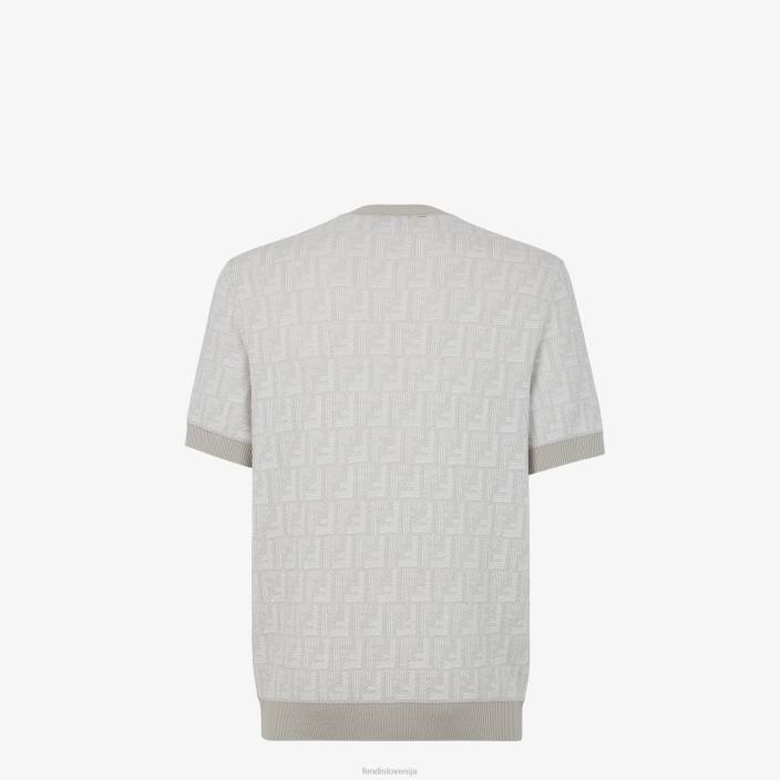 moški volneni pulover bež Fendi oblačila Z68L1915