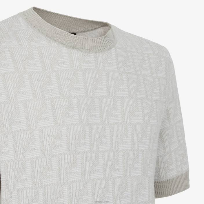 moški volneni pulover bež Fendi oblačila Z68L1915