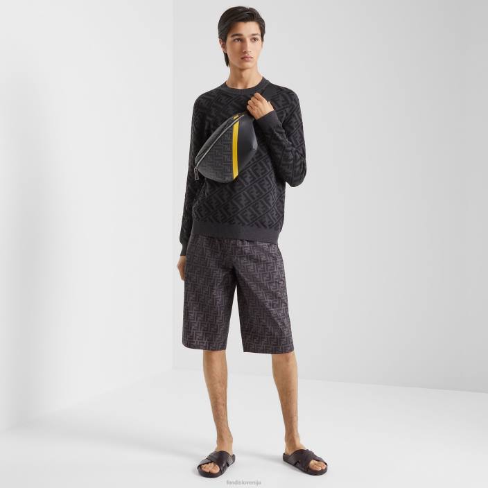 moški volneni pulover Črna Fendi oblačila Z68L2113