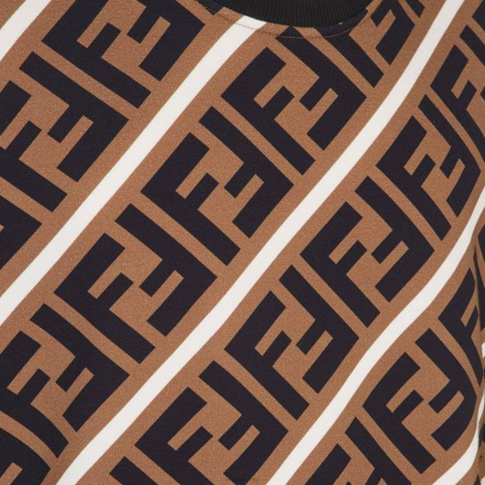 moški bombažna jopica rjav Fendi oblačila Z68L1985