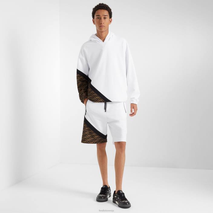 moški jopica iz džersija bela Fendi oblačila Z68L1992