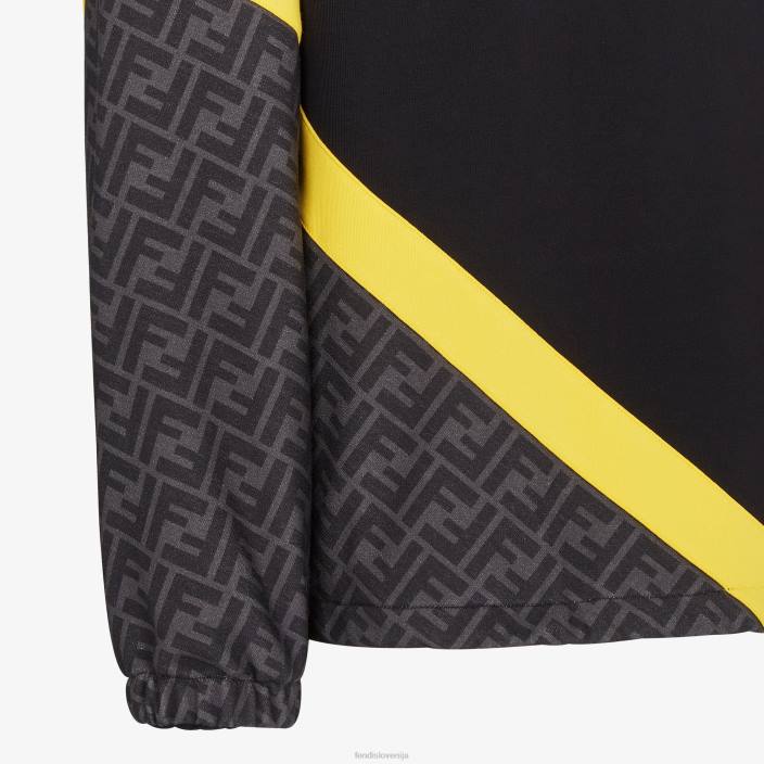 moški jopica iz džersija Črna Fendi oblačila Z68L2014