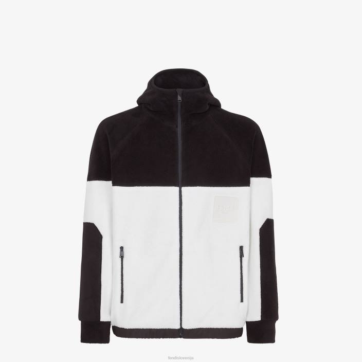 moški pulover iz flisa bela Fendi oblačila Z68L2105