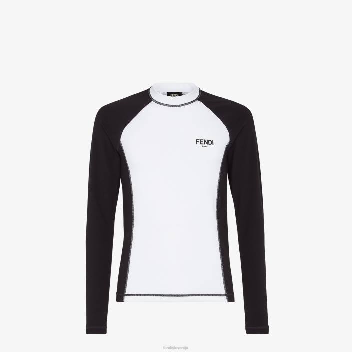 moški bombažni pulover bela Fendi oblačila Z68L2108