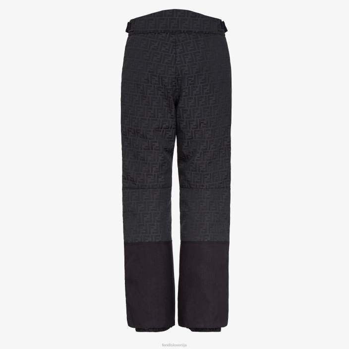 moški hlače iz tehnološke tkanine Črna Fendi oblačila Z68L2162