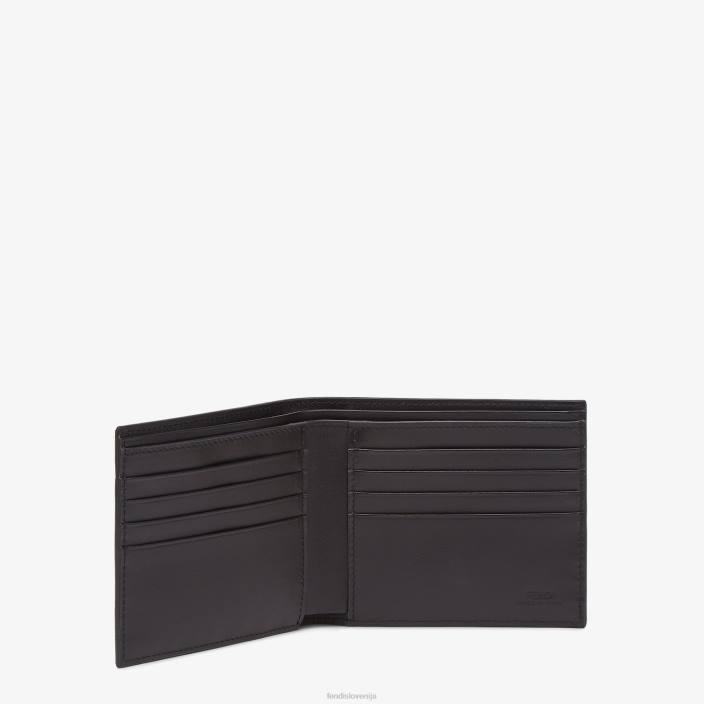 moški denarnica iz blaga na dva dela siva Fendi dodatki Z68L2576