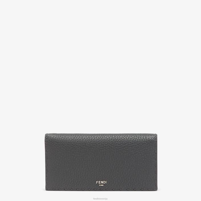 moški usnjena denarnica selleria siva Fendi dodatki Z68L2590