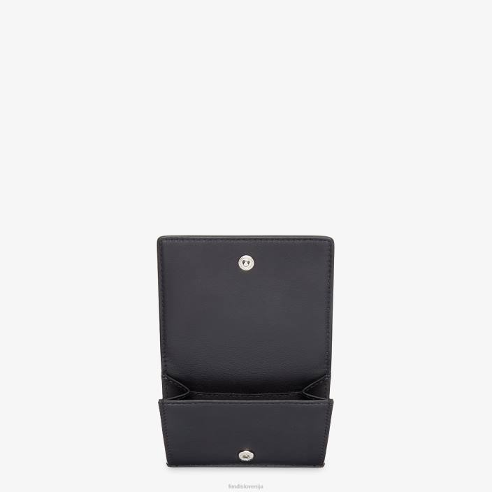 moški usnjena trikratna denarnica Črna Fendi dodatki Z68L2658