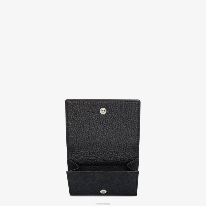 moški usnjena trikratna denarnica Črna Fendi dodatki Z68L2666