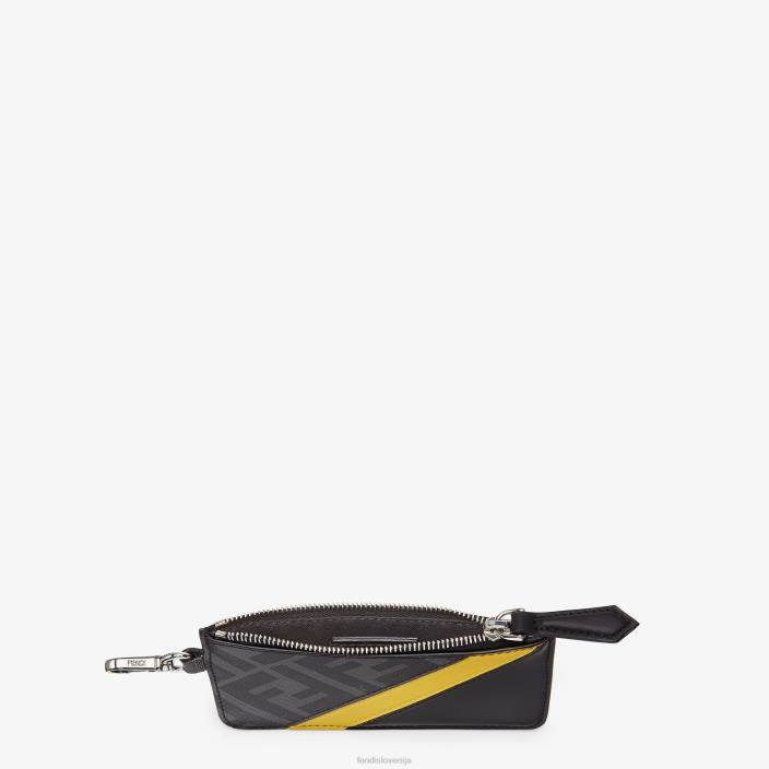 moški držalo za kartice iz blaga Črna Fendi dodatki Z68L2624