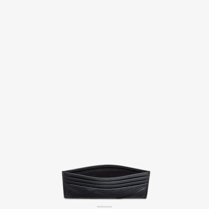 moški shadow diagonalno usnjeno držalo za kartice Črna Fendi dodatki Z68L2575
