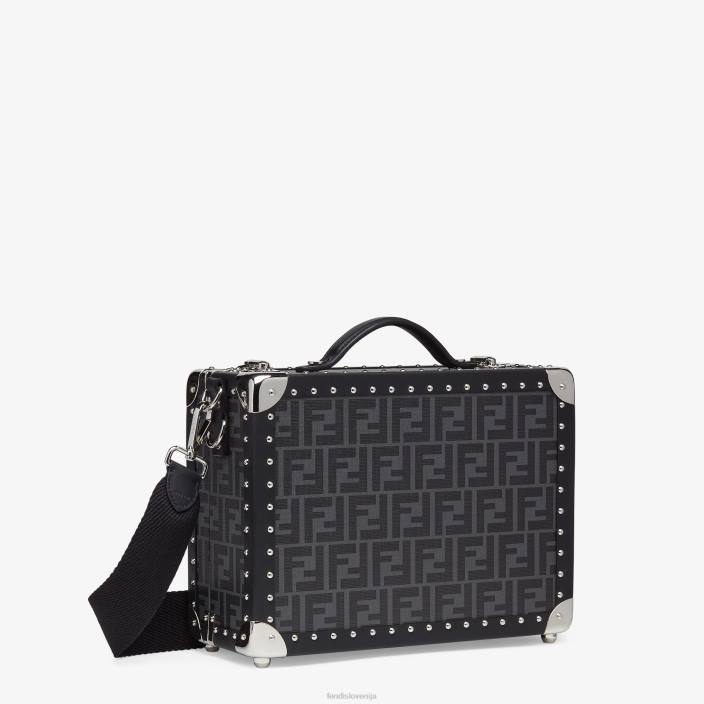 moški kovček iz blaga Črna Fendi dodatki Z68L1890